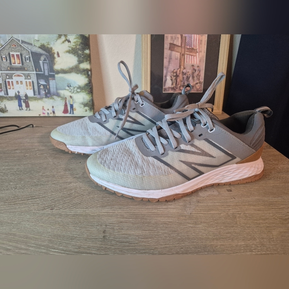 New Balance Light Gray Running Shoes